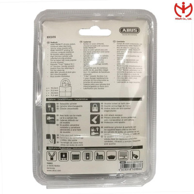 Khóa thép chống cắt ABUS 83CS/55 thân thép rộng 55mm có vai chống cắt - MSOFT