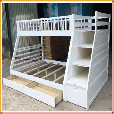 Giường tầng Juno Sofa 1m / 1m4 cầu thang đảo chiều màu lựa chọn 