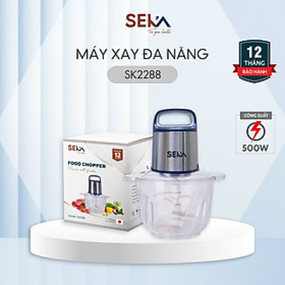 Máy Xay Thịt Đa Năng SEKA 500W, Cối Thủy Tinh Bền Bỉ hàng nhập khẩu