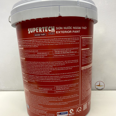 Sơn nước Toa Supertech ngoại thất màu vàng 8522 _ 18L