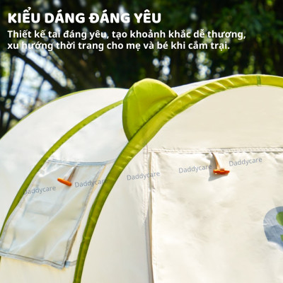 Lều vải cho bé cắm trại kèm thảm dã ngoại chống thấm nước Mideer Deer Camp Party