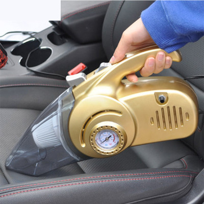 Máy Hút Bụi Xe Ô Tô,Máy Bơm Lốp Xe Đa Năng 4 Trong 1 Bơm Lốp,Đo Áp Suất, Đèn pin soi sáng - Hàng chính hãng / Hàng nhập khẩu