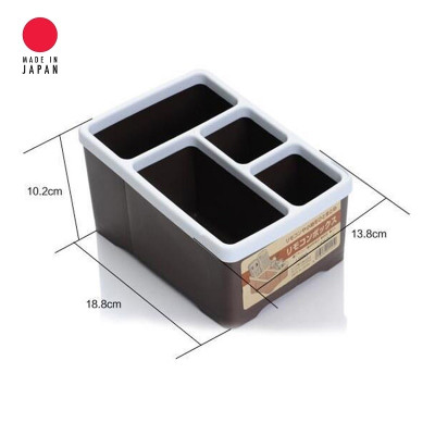 Combo khay đựng đồ rất tiện lợi & gọn gàng + kéo văn phòng Echo Metal 18cm - made in Japan