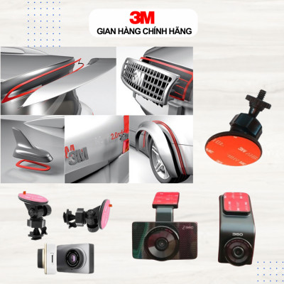 Băng Keo 2 mặt cường lực 3M VHB GPL-110GF màu xám - dày 1.1mm  - Dán vè mưa,Logo, Đồ chơi xe, vật dụng gia đình...