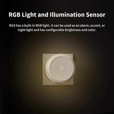 Aqara Hub M1S HM1S-G02 Gen 2 Trung tâm Zigbee 3.0 Bộ điều khiển trung tâm Apple HomeKit - Tích hợp chuông báo và đèn - Hàng Quốc Tế Chính Hãng