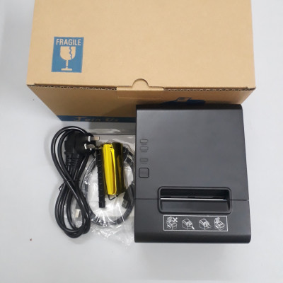 Máy In Hóa Đơn Xprinter XP-808 Tích Hợp Cổng Lan Và USB. Có cắt giấy tự động. Khổ in 80mm. Hàng chính hãng