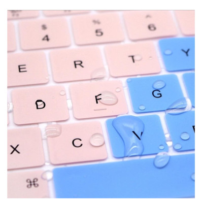 Miếng phủ bàn phím bằng silicon chống bụi, chống nước bảo vệ cho Macbook màu Ombre