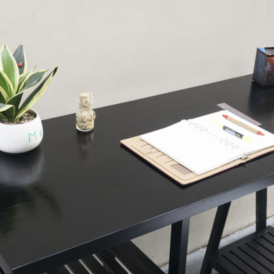 BÀN LÀM VIỆC CHÂN THÁP HIỆN ĐẠI MWFURNITURE - STANDING TOWER TABLE 