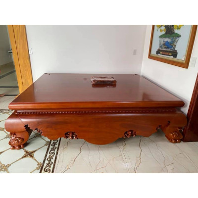 Sập Chân Quỳ Dạ Cá Yếm Chơn gỗ Gụ Nam Phi