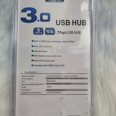 Hub chia 7 cổng USB, usb Hub tốc độ 3.0 - Hàng chính hãng