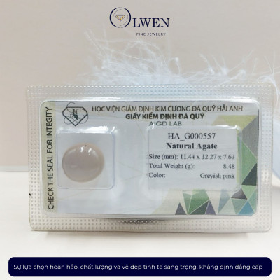 Viên đá Mã não (Agate) thiên nhiên HA_G000557