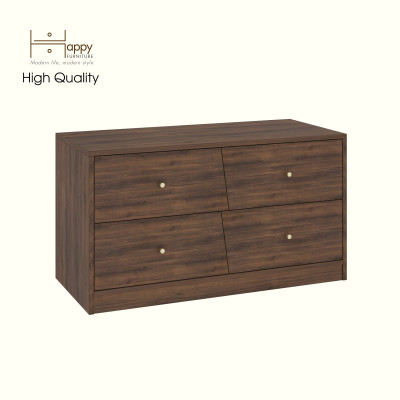 HAPPY FURNITURE , Tủ lưu trữ 4 ngăn kéo - DALEY ,THK_345 , 100cm x 45cm x 55cm DxRxC