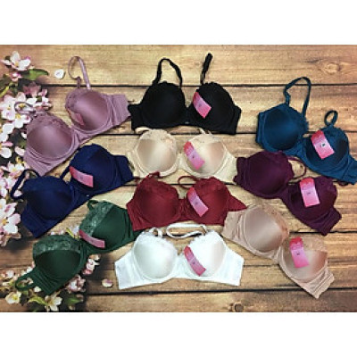 Áo Lót Nữ Mút Mỏng Trơn Phối Ren Có Gọng Cài Sau 2 Móc Belle 210 – Thoáng Mát, Nâng Đỡ Vừa Vặn