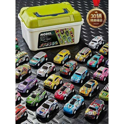 Bộ Ô Tô Đồ Chơi Mini Hộp 30 Xe, Thùng Đựng Có Quai Xách, Nhiều Màu Sắc – Đồ Chơi Phát Triển Kỹ Năng Cho Trẻ Em - HÀNG CHÍNH HÃNG MINIIN