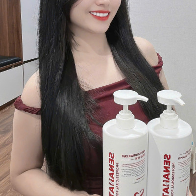 (Tặng sửa rửa mặt) Cặp dầu gội xả SENANATURE ANTI-HAIR LOSS BEER YEAST SHAMPOO 500ml