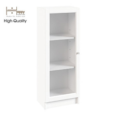 [Happy Home Furniture] CATY, kệ sách 3 tầng cửa kính size nhỏ,  40cm x 30cm x 106cm (DxRxC), KSA_013
