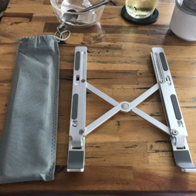 Đế tản nhiệt cho Laptop, Macbook - Giá đỡ, kệ đỡ, phụ kiện cao cấp cho Macbook, Laptop bằng hợp kim nhôm thông minh gấp gọn loại nhẹ, mỏng USLION-N3- Hàng Chính Hãng