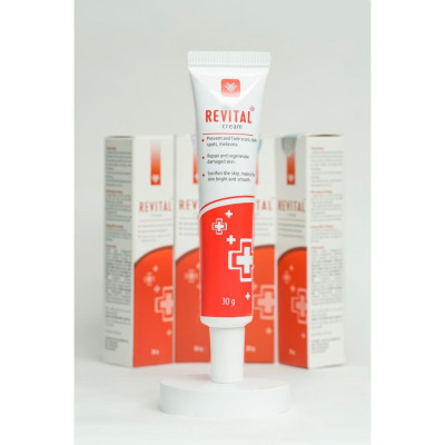 COMBO 3 Tuýp Kem Mờ Sẹo REVITAL 30g, Hỗ Trợ Làm Mờ Sẹo, Giúp Dịu Da Cho Làn Da Sáng Mịn, Hồng Hào