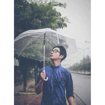 Ô đi mưa trong suốt - dù che mưa che nắng trong suốt, bền- đẹp