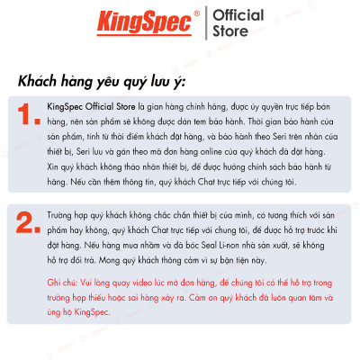 RAM Laptop KingSpec 8GB DDR4 2666MHz / NB 8G - Hàng Chính Hãng