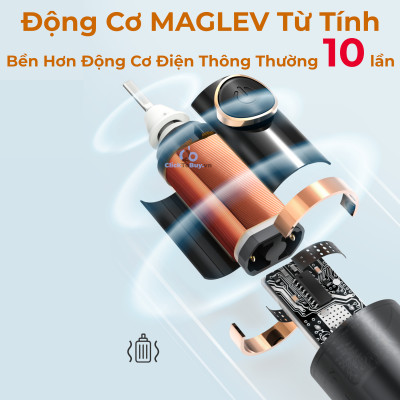 Bàn chải đánh răng Fairywill E11. Công nghệ Đức, tặng kèm 8 đầu bàn chải đủ dùng trong 2 năm