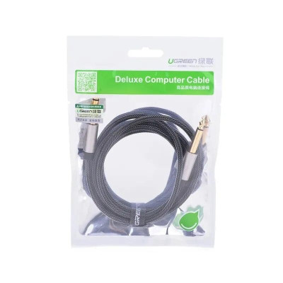 Ugreen UG10639AV128TK 3M màu Đen Cáp âm thanh 2 đầu 6.5mm dương cao cấp - HÀNG CHÍNH HÃNG