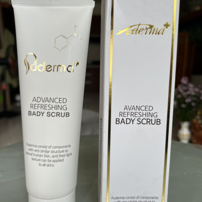[Freeship Xtra] Tẩy Da Chết Toàn Thân Puderma Advanced Refreshing Bady Scrub: cấp ẩm, làm sạch sâu, mịn da,ngăn ngừa mụn