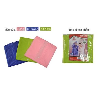  Áo mưa Rando Poncho Dây Kéo trong màu APPC-09 che chở người thân yêu của bạn