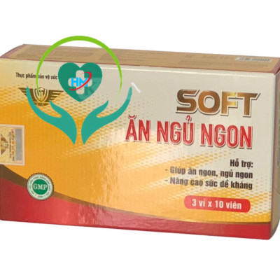 Viên uống Soft ăn ngủ ngon Vinh Thịnh Vượng VV, hộp 30v, giúp bồi bổ khí huyết, ăn ngon, ngủ tốt