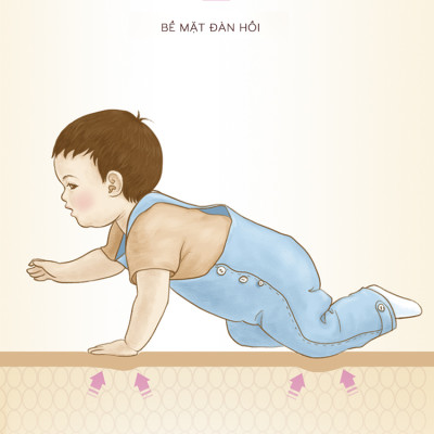 Nệm (thảm) chơi Nhà của Mẹ gấp gọn 2 mặt cho bé kích thước 180x200x1cm - họa tiết hình thú dễ thương giao ngẫu nhiên