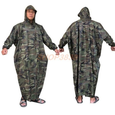 Áo mưa bít cho nam và nữ , họa tiết  rằn ri , vải dù cao cấp , chống thấm nước tối ưu , kèm túi đựng xinh xắn 