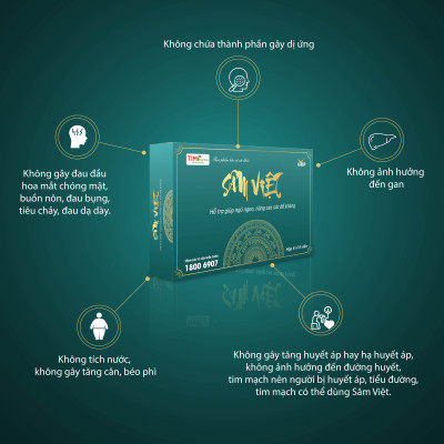Sâm Việt - Hỗ trợ giúp ngủ ngon, nâng cao sức đề kháng (Hàng chính hãng)
