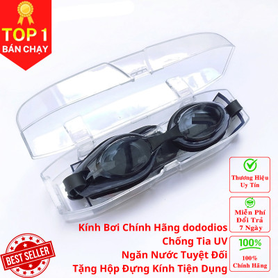 Kính bơi người lớn nam nữ cao cấp, mắt kính bơi chính hãng dododios - D2030 - Kính bơi chống nước, chống mờ, chống tia UV Tặng kèm hộp đựng