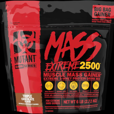 Mutant MASS EXTREME 2500, Sữa Hỗ Trợ Tăng Cân, Tăng Cơ Nạc, Calo và Protein Cao | Nhập Khẩu Canada