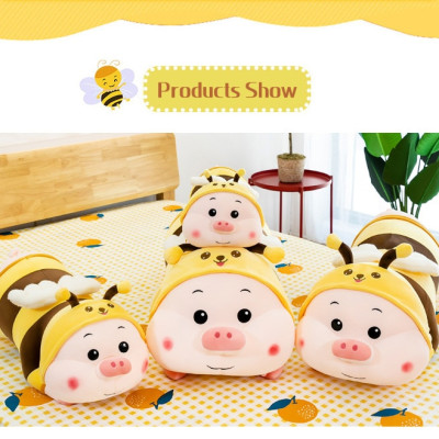 Thú nhồi bông heo ong vàng - Size từ 60cm đến 100cm - Quà tặng heo ong vàng nhồi bông dễ thương - Gối ôm mềm mịn cho bé