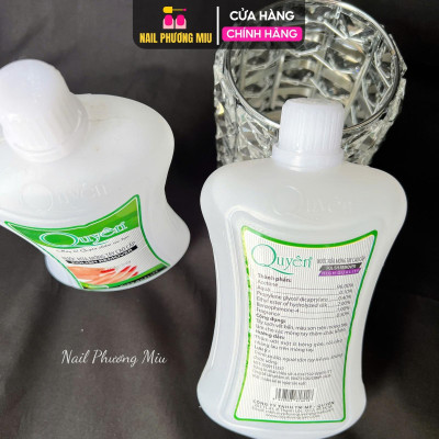 Nước Rửa Móng Axeton Quyên 500ml, Dung Dịch Rửa Móng Chuyên Làm Nail Sạch Nhanh, Axetol Mùi Dễ Chịu, Axetol Phá Gel Nail Phương Miu Nữ Women