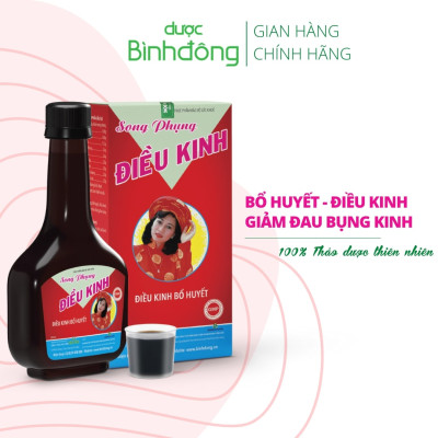 Song Phụng Điều Kinh Dược Bình Đông Chai 280ml - Bổ huyết, Điều hòa kinh nguyệt, Giảm đau bụng kinh
