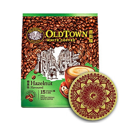 Cà phê trắng hòa tan 3 trong 1 Oldtown White Coffee Hazelnut - Hương Hạt Phỉ