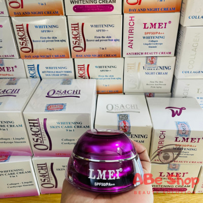 Kem LMEI Linh Chi - Đông Trùng - Collagen 25g - Dưỡng Trắng - Chống Lão Hóa - Giảm Nếp Nhăn - Ngừa Thâm Nám