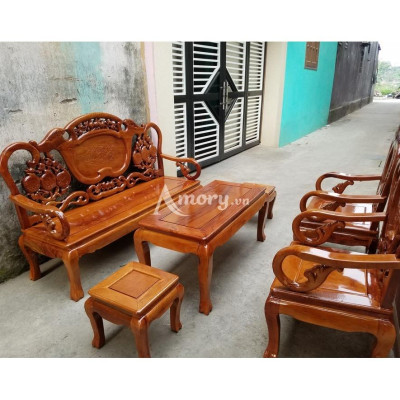 Bàn ghế Guột gỗ nhãn