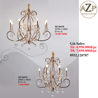 ĐÈN THẢ TRẦN (TAY) / ĐÈN TRANG TRÍ AZP-TT164 phong cách Tân Cổ Điển, hàng nhập khẩu AZP