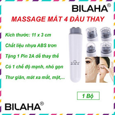 Máy mát xa điện tử mini chất lượng cao, massage mắt nâng cơ, chống thâm quầng, giảm bọng mắt (Hàng Chính Hãng)
