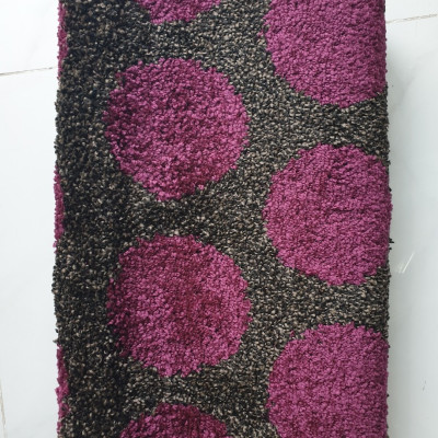 THẢM BẾP DÀI CHỐNG TRƯỢT CAO CẤP KÍCH THƯỚC 240CMX45CM CONDOR- NÂU HỌA TIẾT TRÒN TÍM SANG TRỌNG