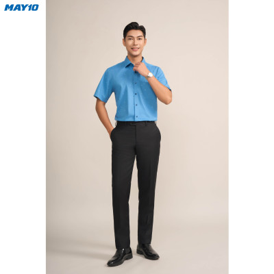 Sơ mi nam cộc tay May10 form RegularFit mã 010124196ONGB AH392
