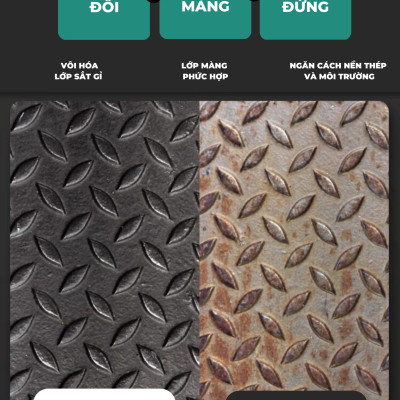 Keo Sơn Chống Han Rỉ, Gỉ Sét TAIKO CG-01 / Phù Hợp với bề mặt Tấm Lợp, Lan Can, Cổng, Kết Cấu, Gầm Xe Thép gỉ