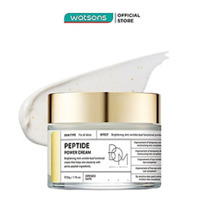 Kem Dưỡng Ẩm BOM Làm Sáng, Làm Mờ Nếp Nhăn Peptide Power Cream 50g