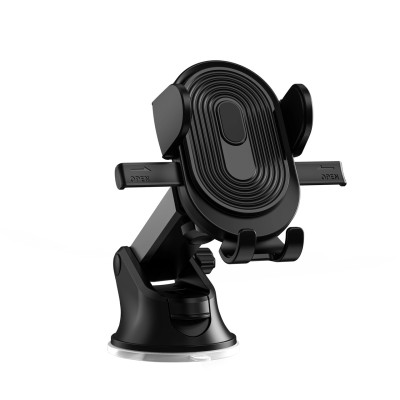 Giá đỡ điện thoại Wiwu CH012 Car Mount trên ô tô làm bằng hợp kim nhôm, có miếng đệm cao su chống trượt, giá đỡ ổn định, chắc chắn - Hàng chính hãng