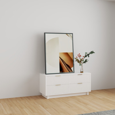 HAPPY FURNITURE , Tủ lưu trữ 4 ngăn kéo - NAMI, THK_242 , 120cm x 45cm x 55cm DxRxC