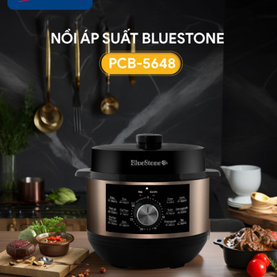 Nồi Áp Suất BlueStone PCB-5648 - 4,5 lít - 900W - Bảng điều khiển cơ - Bảo hành 2 năm - Hàng chính hãng