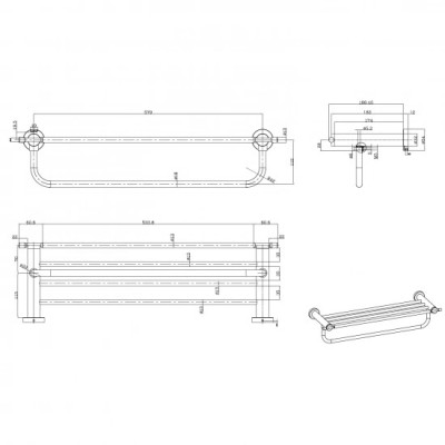 GIÀN VẮT KHĂN NGA CAO CẤP GAPPO G1824